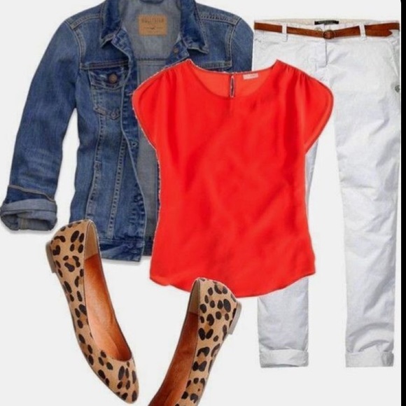 Express Tops - Express red silky top